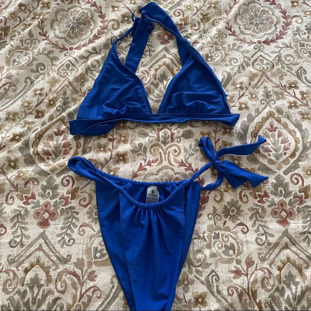 Blue bikini